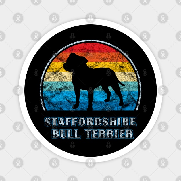 Staffordshire Bull Terrier Vintage Design Dog Magnet by millersye